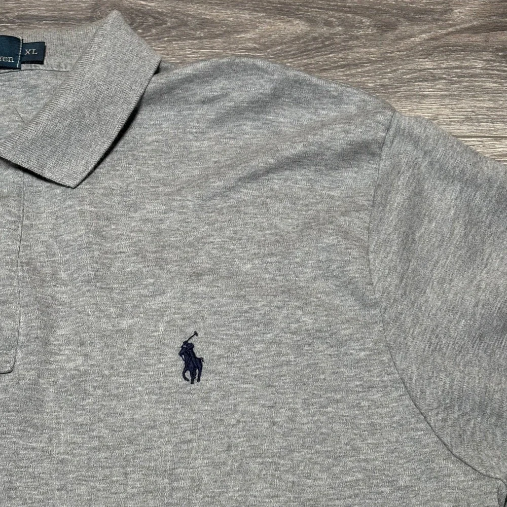 Polo Ralph Lauren Men's Gray Short Sleeve Polo Shirt Classic Fit Size XL‎ 0378 - Picture 2 of 6